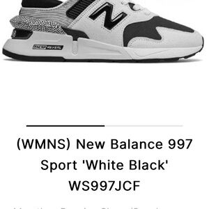New Balance 997 Sport Women's Shoes - Black and White